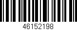 Código de barras (EAN, GTIN, SKU, ISBN): '46152198'