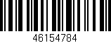 Código de barras (EAN, GTIN, SKU, ISBN): '46154784'