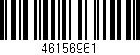 Código de barras (EAN, GTIN, SKU, ISBN): '46156961'