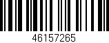 Código de barras (EAN, GTIN, SKU, ISBN): '46157265'