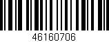 Código de barras (EAN, GTIN, SKU, ISBN): '46160706'