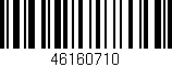 Código de barras (EAN, GTIN, SKU, ISBN): '46160710'