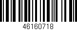 Código de barras (EAN, GTIN, SKU, ISBN): '46160718'