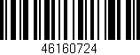 Código de barras (EAN, GTIN, SKU, ISBN): '46160724'