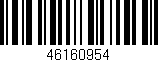 Código de barras (EAN, GTIN, SKU, ISBN): '46160954'