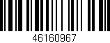 Código de barras (EAN, GTIN, SKU, ISBN): '46160967'