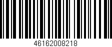 Código de barras (EAN, GTIN, SKU, ISBN): '46162008218'