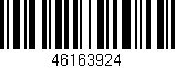 Código de barras (EAN, GTIN, SKU, ISBN): '46163924'
