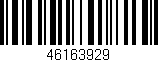 Código de barras (EAN, GTIN, SKU, ISBN): '46163929'