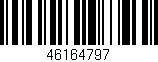 Código de barras (EAN, GTIN, SKU, ISBN): '46164797'