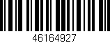 Código de barras (EAN, GTIN, SKU, ISBN): '46164927'