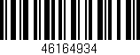 Código de barras (EAN, GTIN, SKU, ISBN): '46164934'