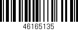 Código de barras (EAN, GTIN, SKU, ISBN): '46165135'