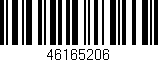 Código de barras (EAN, GTIN, SKU, ISBN): '46165206'