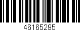 Código de barras (EAN, GTIN, SKU, ISBN): '46165295'