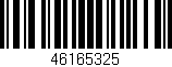 Código de barras (EAN, GTIN, SKU, ISBN): '46165325'