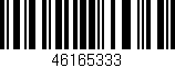 Código de barras (EAN, GTIN, SKU, ISBN): '46165333'