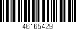 Código de barras (EAN, GTIN, SKU, ISBN): '46165429'