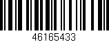 Código de barras (EAN, GTIN, SKU, ISBN): '46165433'