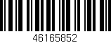 Código de barras (EAN, GTIN, SKU, ISBN): '46165852'