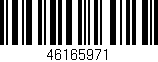 Código de barras (EAN, GTIN, SKU, ISBN): '46165971'