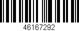 Código de barras (EAN, GTIN, SKU, ISBN): '46167292'