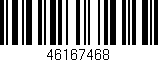 Código de barras (EAN, GTIN, SKU, ISBN): '46167468'