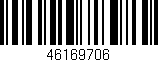 Código de barras (EAN, GTIN, SKU, ISBN): '46169706'