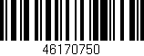 Código de barras (EAN, GTIN, SKU, ISBN): '46170750'