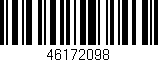 Código de barras (EAN, GTIN, SKU, ISBN): '46172098'