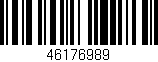 Código de barras (EAN, GTIN, SKU, ISBN): '46176989'