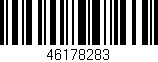 Código de barras (EAN, GTIN, SKU, ISBN): '46178283'