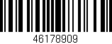 Código de barras (EAN, GTIN, SKU, ISBN): '46178909'