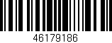 Código de barras (EAN, GTIN, SKU, ISBN): '46179186'