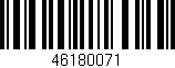 Código de barras (EAN, GTIN, SKU, ISBN): '46180071'