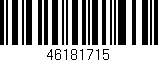 Código de barras (EAN, GTIN, SKU, ISBN): '46181715'