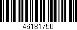 Código de barras (EAN, GTIN, SKU, ISBN): '46181750'