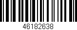 Código de barras (EAN, GTIN, SKU, ISBN): '46182638'