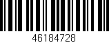 Código de barras (EAN, GTIN, SKU, ISBN): '46184728'