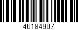 Código de barras (EAN, GTIN, SKU, ISBN): '46184907'