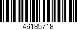 Código de barras (EAN, GTIN, SKU, ISBN): '46185718'