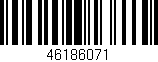 Código de barras (EAN, GTIN, SKU, ISBN): '46186071'