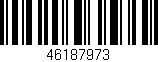 Código de barras (EAN, GTIN, SKU, ISBN): '46187973'