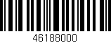 Código de barras (EAN, GTIN, SKU, ISBN): '46188000'