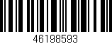 Código de barras (EAN, GTIN, SKU, ISBN): '46198593'