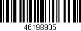 Código de barras (EAN, GTIN, SKU, ISBN): '46198905'