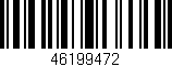 Código de barras (EAN, GTIN, SKU, ISBN): '46199472'