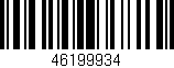 Código de barras (EAN, GTIN, SKU, ISBN): '46199934'