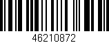 Código de barras (EAN, GTIN, SKU, ISBN): '46210872'