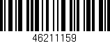 Código de barras (EAN, GTIN, SKU, ISBN): '46211159'